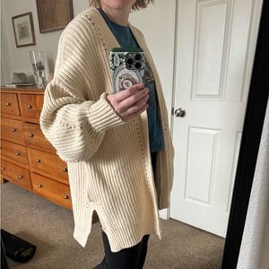 Free People chunky cardigan, size M